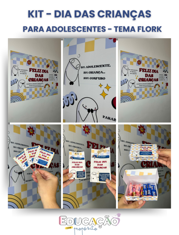 Kit Dia das Crianças - Edição para Adolescentes Tema Flork