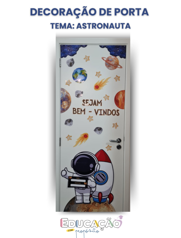 Decoração de porta - Astronauta