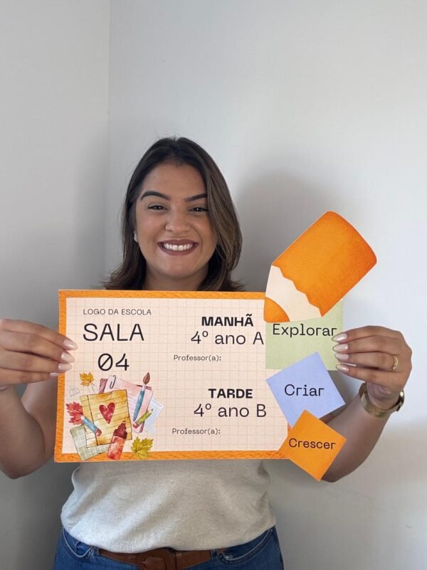 Plaquinhas de Identificação – Ambientes Escolares - Editável