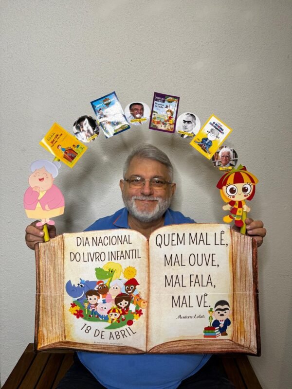 Moldura para Bambolê - Dia Nacional do Livro Infantil 2024