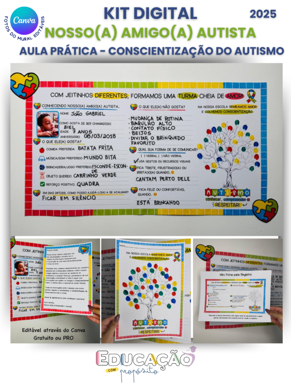 Kit Digital  – Nosso(a) Amigo(a) Autista 🧩