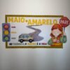 Painel Educativo - Maio Amarelo | Conscientização no Trânsito