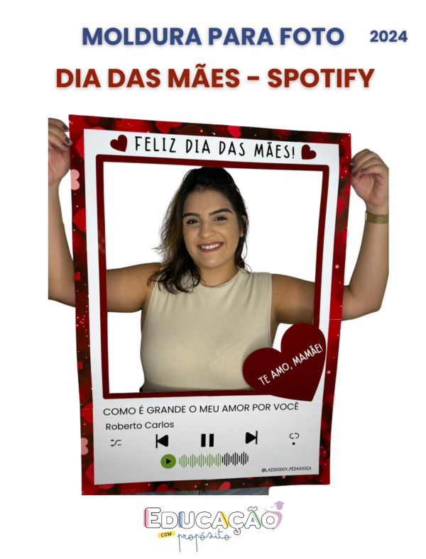 Moldura para Foto – Dia das Mães | Estilo Spotify