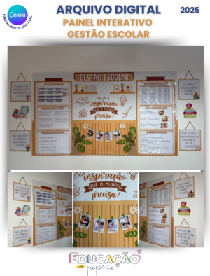 Painel Interativo para Sala da Gestão Escolar – 2025