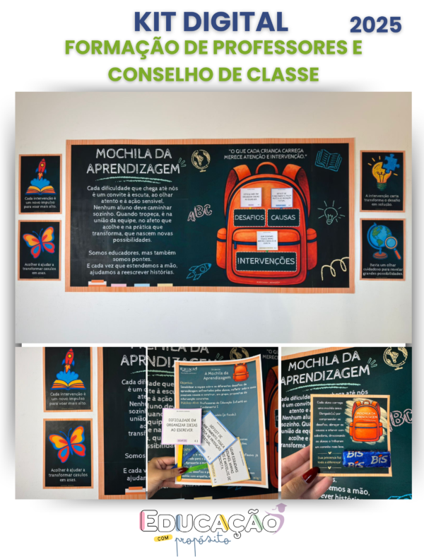 Kit para Formação de Professores e Conselho de Classe – A Mochila da Aprendizagem