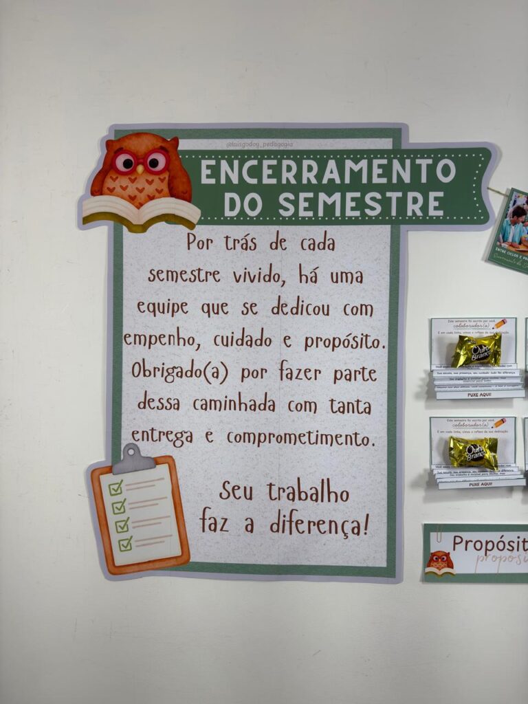 Kit – Encerramento de Semestre | Para Equipe Escolar 2025 - Educação ...