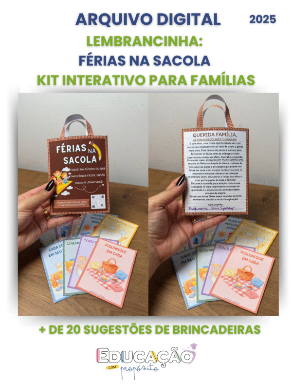 Férias na Sacola – Kit Interativo para Famílias 2025