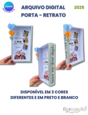 Porta-Retrato Editável – Dia dos Avós 2025