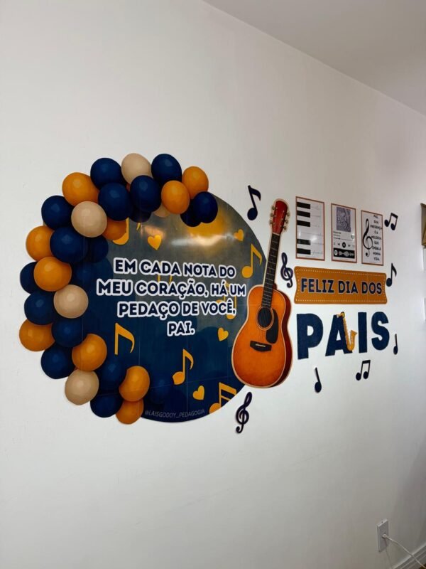 Painel - Dia dos Pais "Pai, você é a minha canção favorita"
