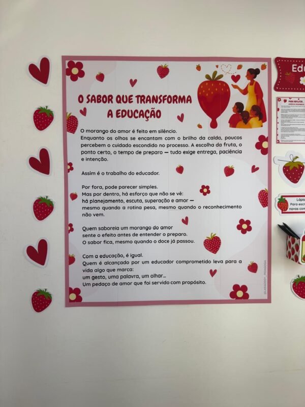 Kit de Acolhimento para Equipe Escolar – O Sabor que Transforma a Educação 🍓