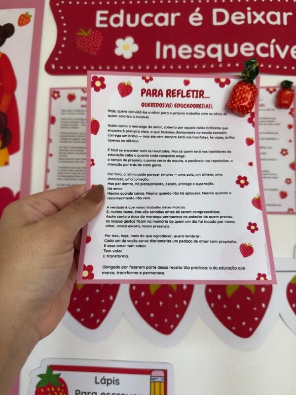 Kit de Acolhimento para Equipe Escolar – O Sabor que Transforma a Educação 🍓