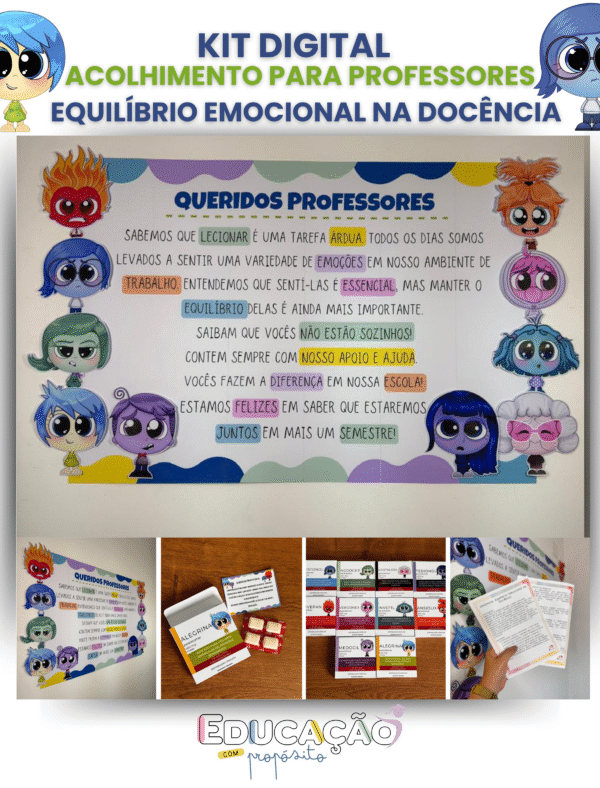 Kit Acolhida para Professores - Divertidamente