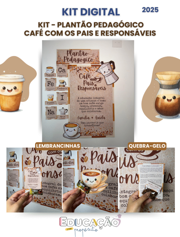 Kit - Plantão Pedagógico - Café com os Pais e Responsáveis