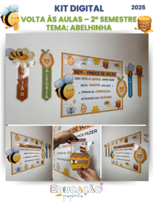 Kit Volta às Aulas – 2º Semestre - Tema: Abelhinha