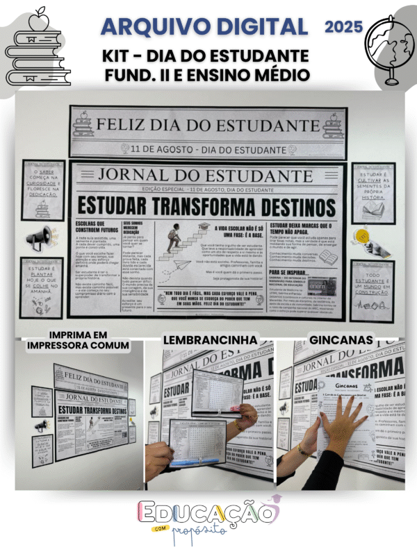 Kit - Dia dos Estudantes (Fund II e Ensino Médio) 2025