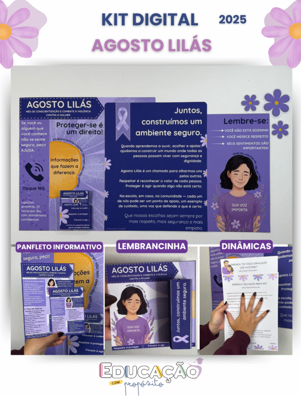 Kit – Agosto Lilás 2025