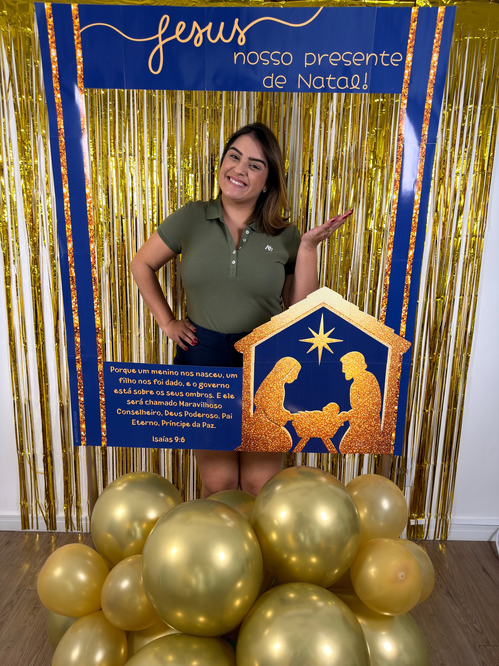 ✨ Mini Painel Móvel – Jesus, nosso presente de Natal