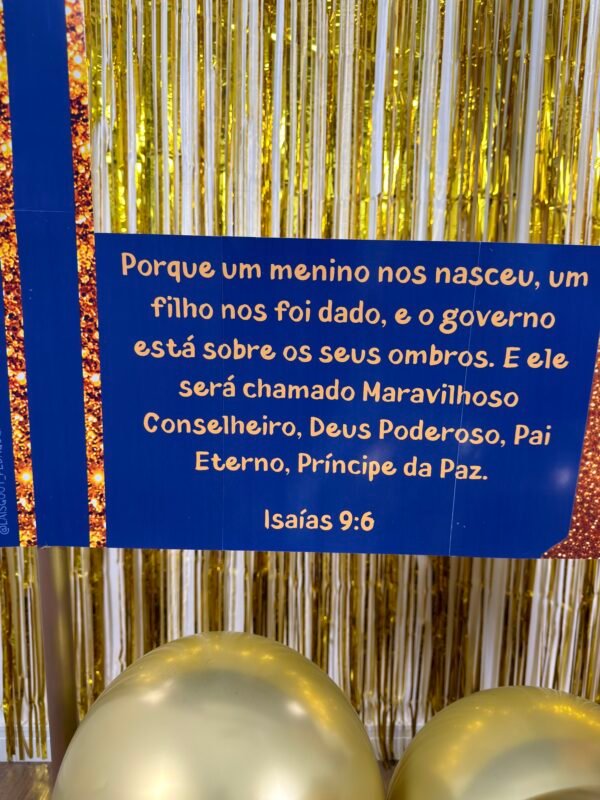 ✨ Mini Painel Móvel – Jesus, nosso presente de Natal