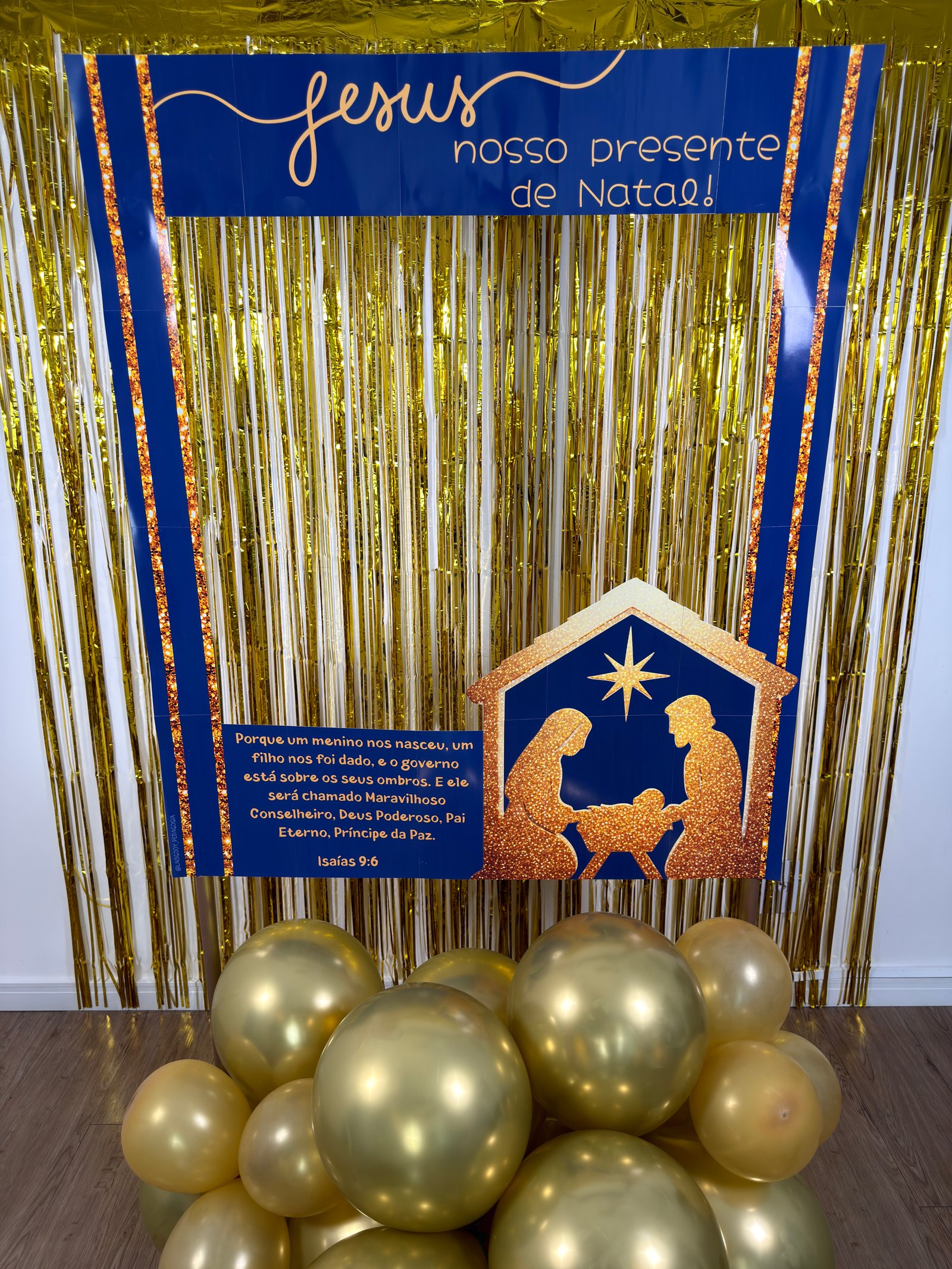 ✨ Mini Painel Móvel – Jesus, nosso presente de Natal