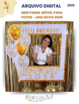 Mini Painel Móvel para Fotos - Ano novo 2026