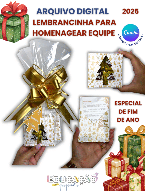 Lembrancinha de Fim de Ano – Para Equipe