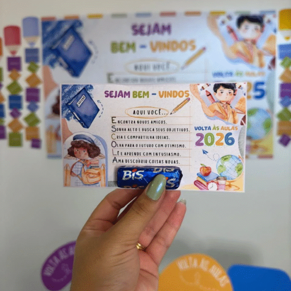 Kit de Lembrancinhas - Aquarela Voltas às Aulas 2026