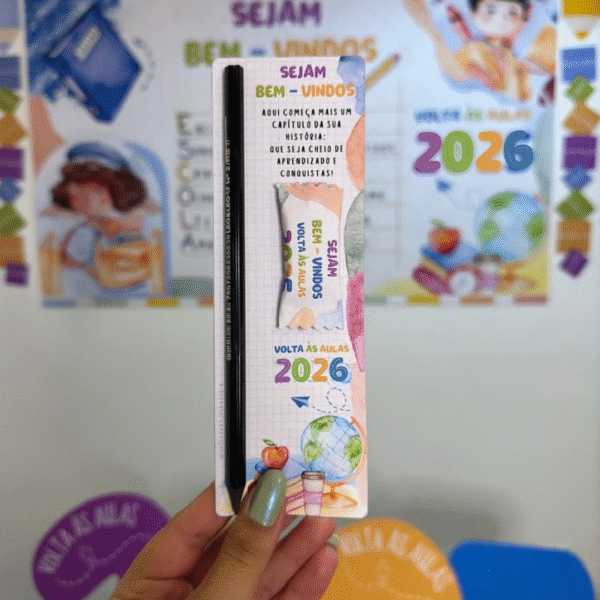 Kit de Lembrancinhas - Aquarela Voltas às Aulas 2026