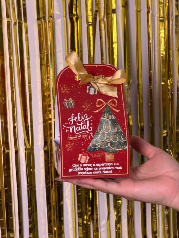 Porta Mini Panettone - Natal