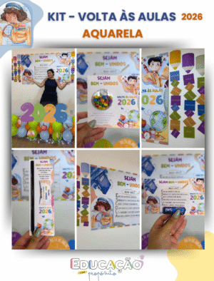 Kit Volta às Aulas - Aquarela 2026