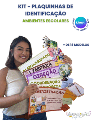 Plaquinhas de Identificação – Ambientes Escolares - Editável