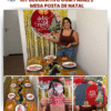 Kit Decorativo com Painel e Mesa Posta de Natal