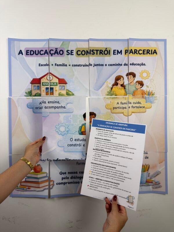 Kit de Reunião de Pais - A Educação se Constrói em Parceria