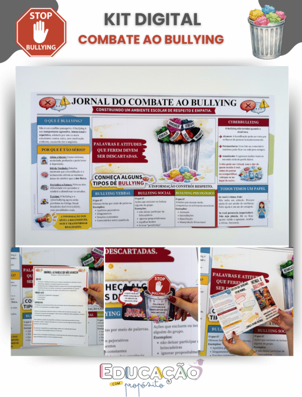 1 Kit Educativo - Combate ao Bullying