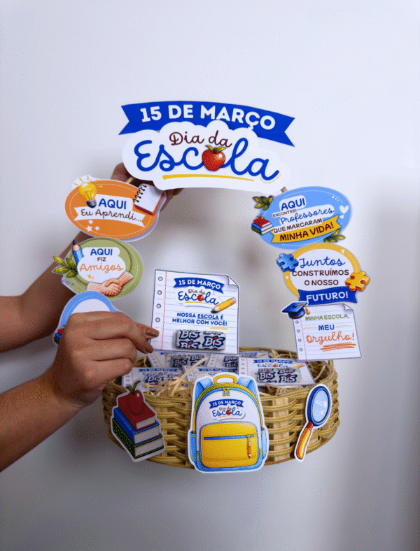 3 Kit Recepção - Dia da Escola