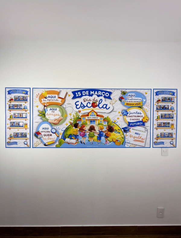 3 Kit Dia da Escola - Nossa Escola, Nossa História