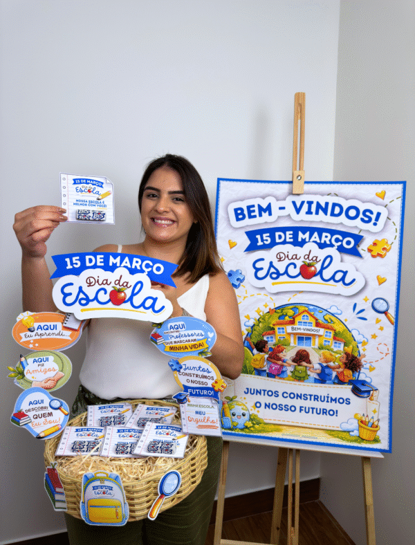 4 Kit Recepção - Dia da Escola