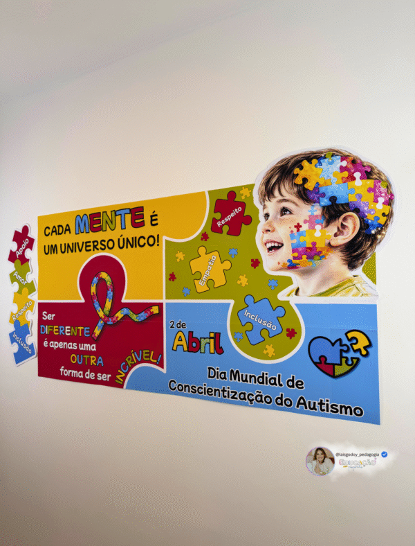 Kit - Cada mente é um universo único | Conscientização sobre o Autismo