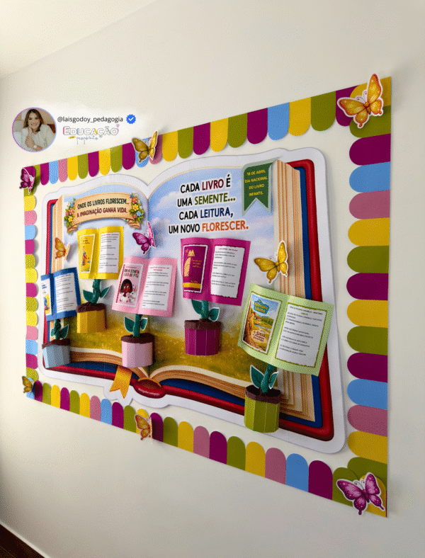 4 Kit - Cada Leitura é uma Semente | Dia Nacional do Livro Infantil