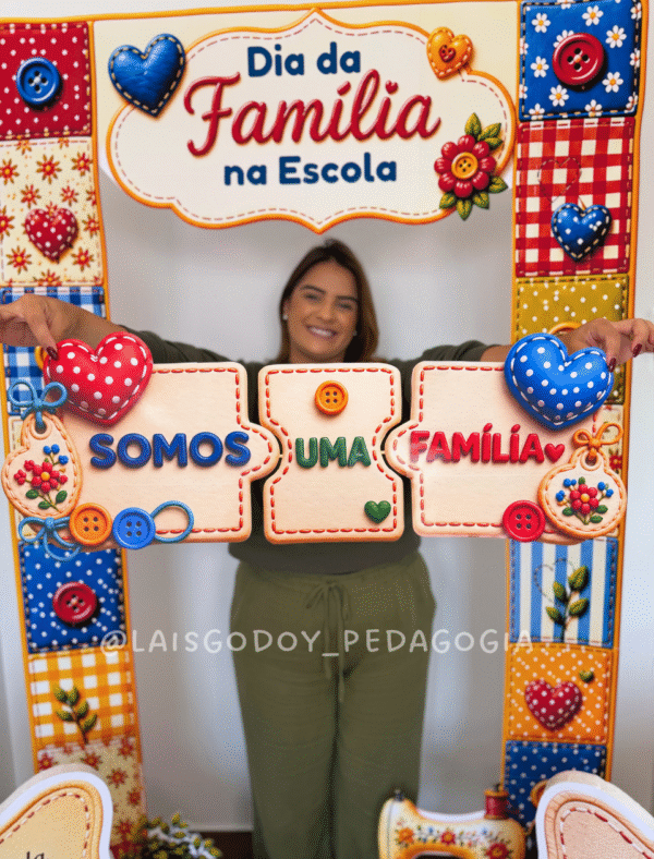 Moldura Gigante para Fotos | Laços que Unem - Dia da Família