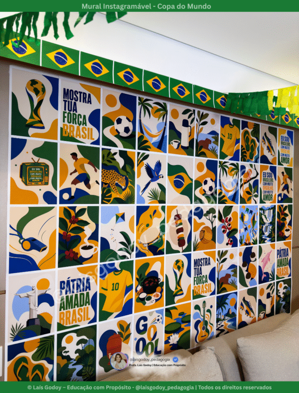 Mural Instagramável Copa do Mundo