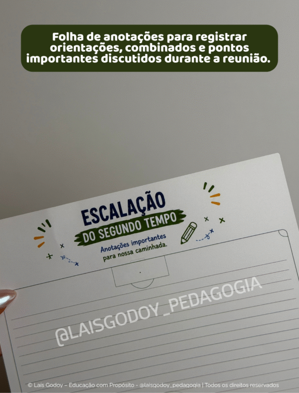 7 Kit de Reunião de Pais e Responsáveis - Experiência em Sala | O primeiro tempo já foi jogado