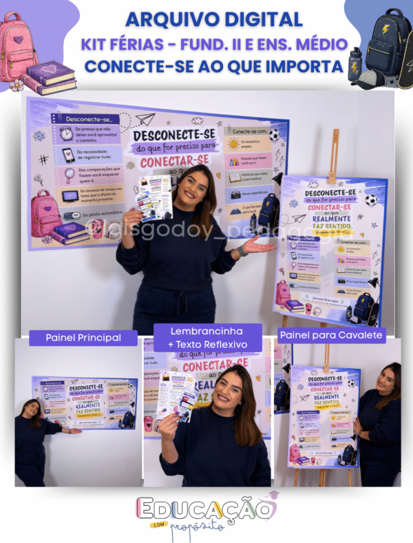 Kit de Férias Escolares | Recesso – Conecte-se ao que Importa