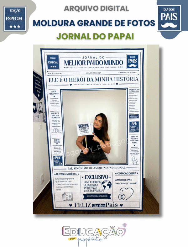 Moldura Fotográfica – Jornal do Melhor Pai do Mundo