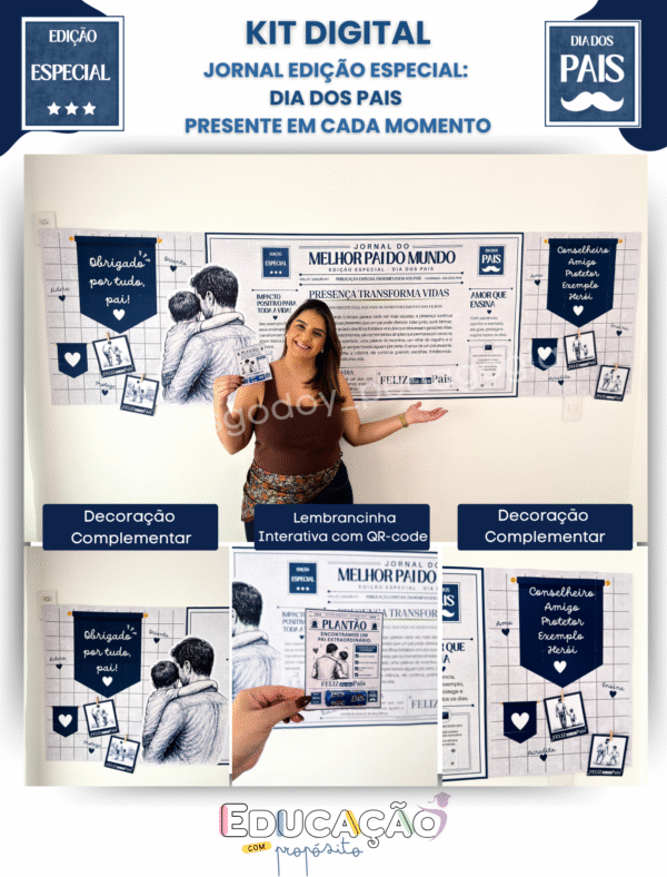 Kit Dia dos Pais - Jornal Edição Especial: Presente em Cada Momento