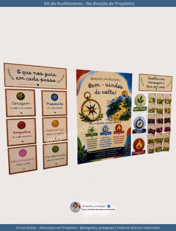 2 Kit de Acolhimento para Professores - Na Direção do Propósito | Volta às Aulas