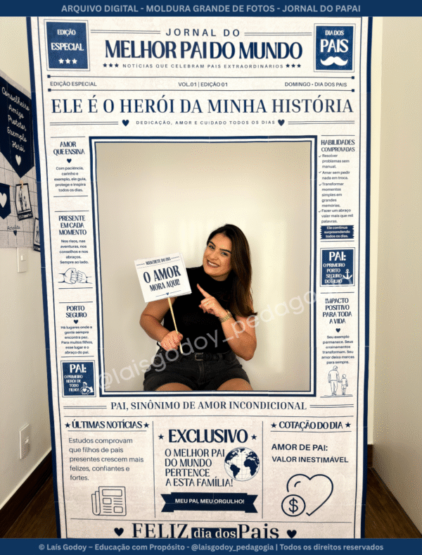 Moldura Fotográfica – Jornal do Melhor Pai do Mundo