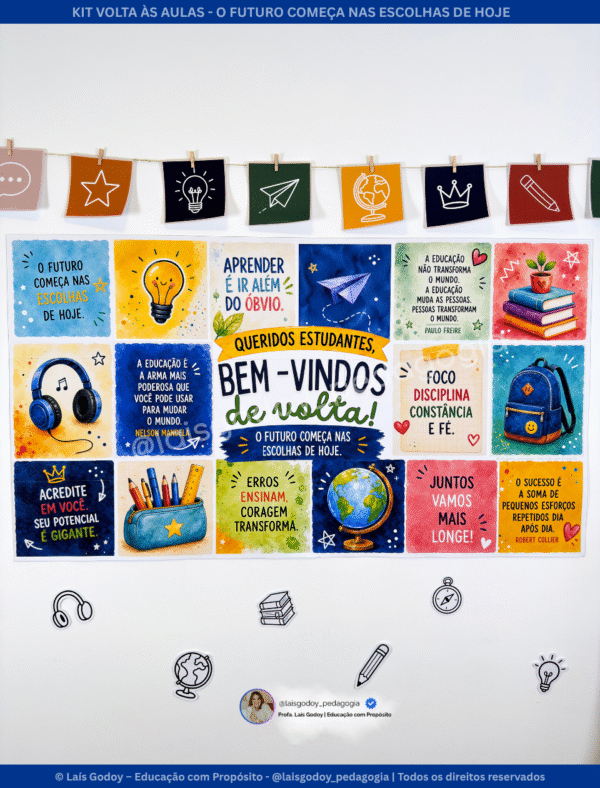 3 Kit Volta às Aulas - O Futuro Começa nas Escolhas de Hoje