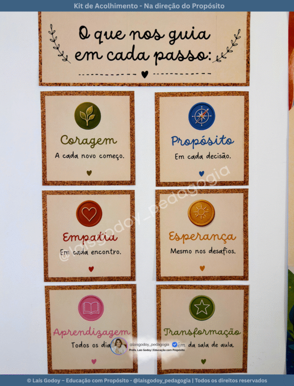 4 Kit de Acolhimento para Professores - Na Direção do Propósito | Volta às Aulas