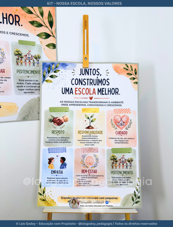 Kit - Nossa Escola, Nossos Valores