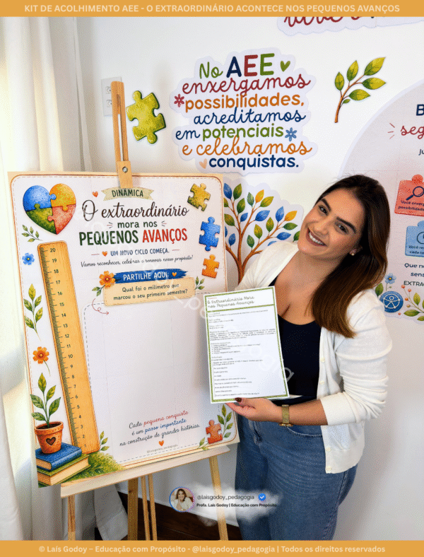 Kit de Acolhimento AEE - O Extraordinário Acontece nos Pequenos Avanços